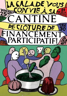 Affiche : Cantine Solidaire / Cloture du Financement participatif